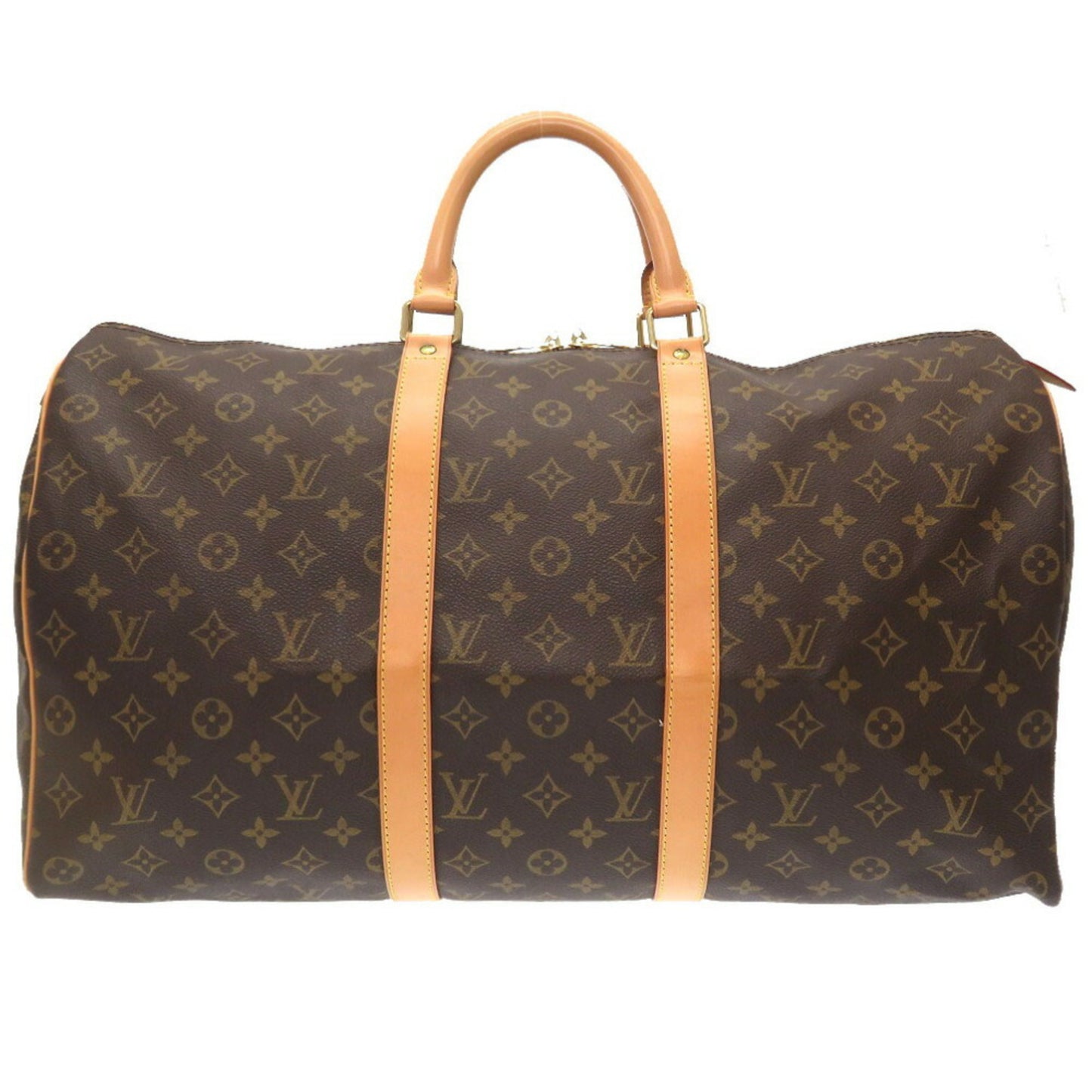 Louis Vuitton Keepall 50 Brown Canvas Travel Bag