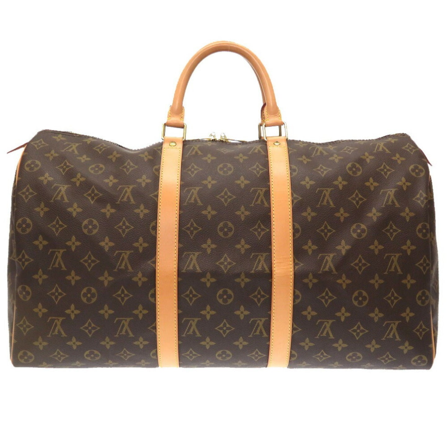 Louis Vuitton Keepall 50 Brown Canvas Travel Bag