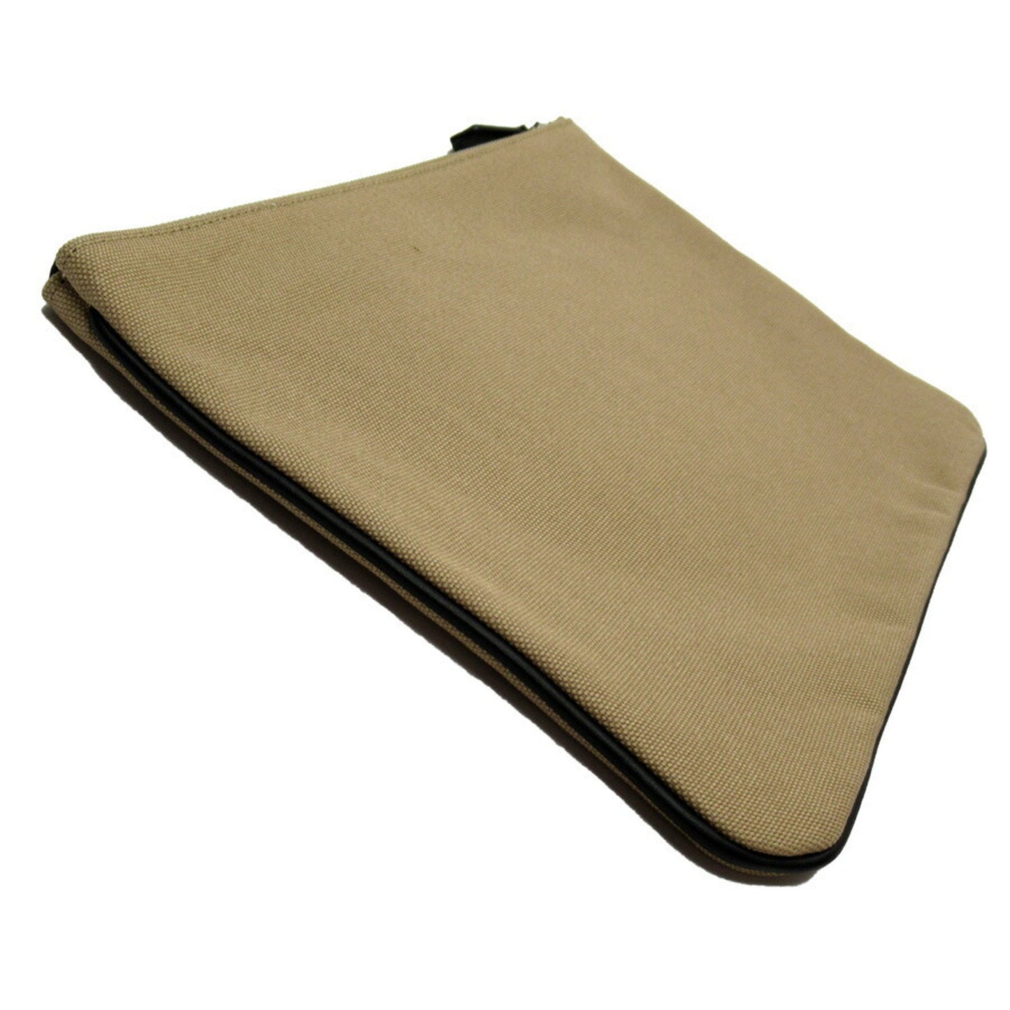 Fendi Beige Canvas Clutch Bag