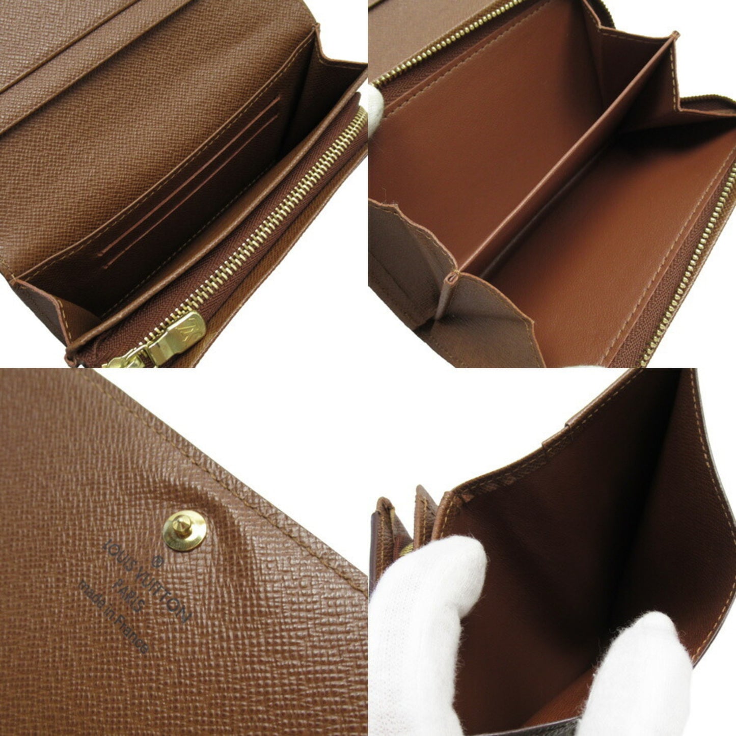 Louis Vuitton Trésor Brown Canvas Wallet Accessories