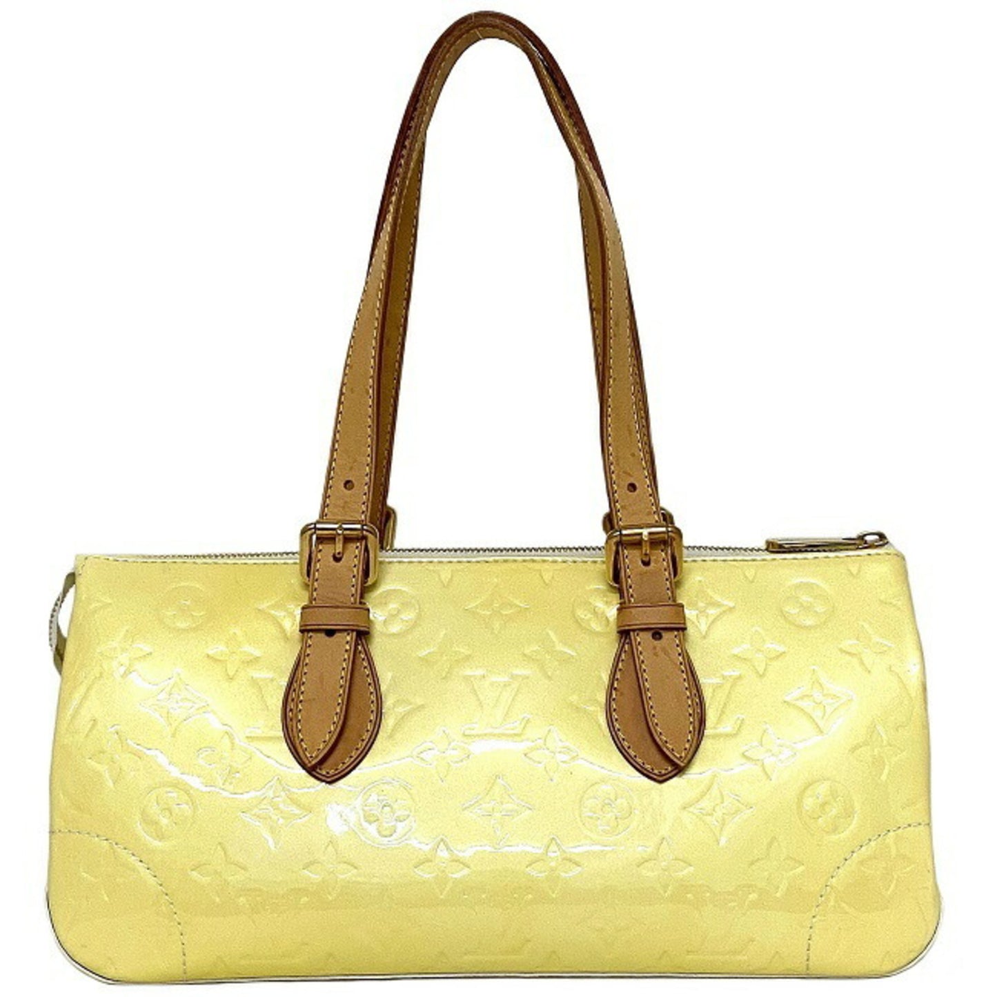 Louis Vuitton Rosewood Yellow Patent Leather Shopper Bag