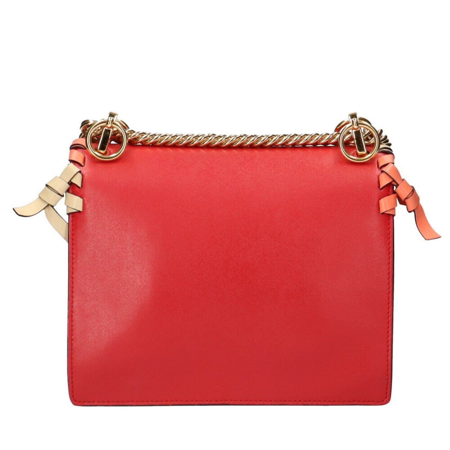 Fendi Red Pony-style Calfskin Shoulder Bag