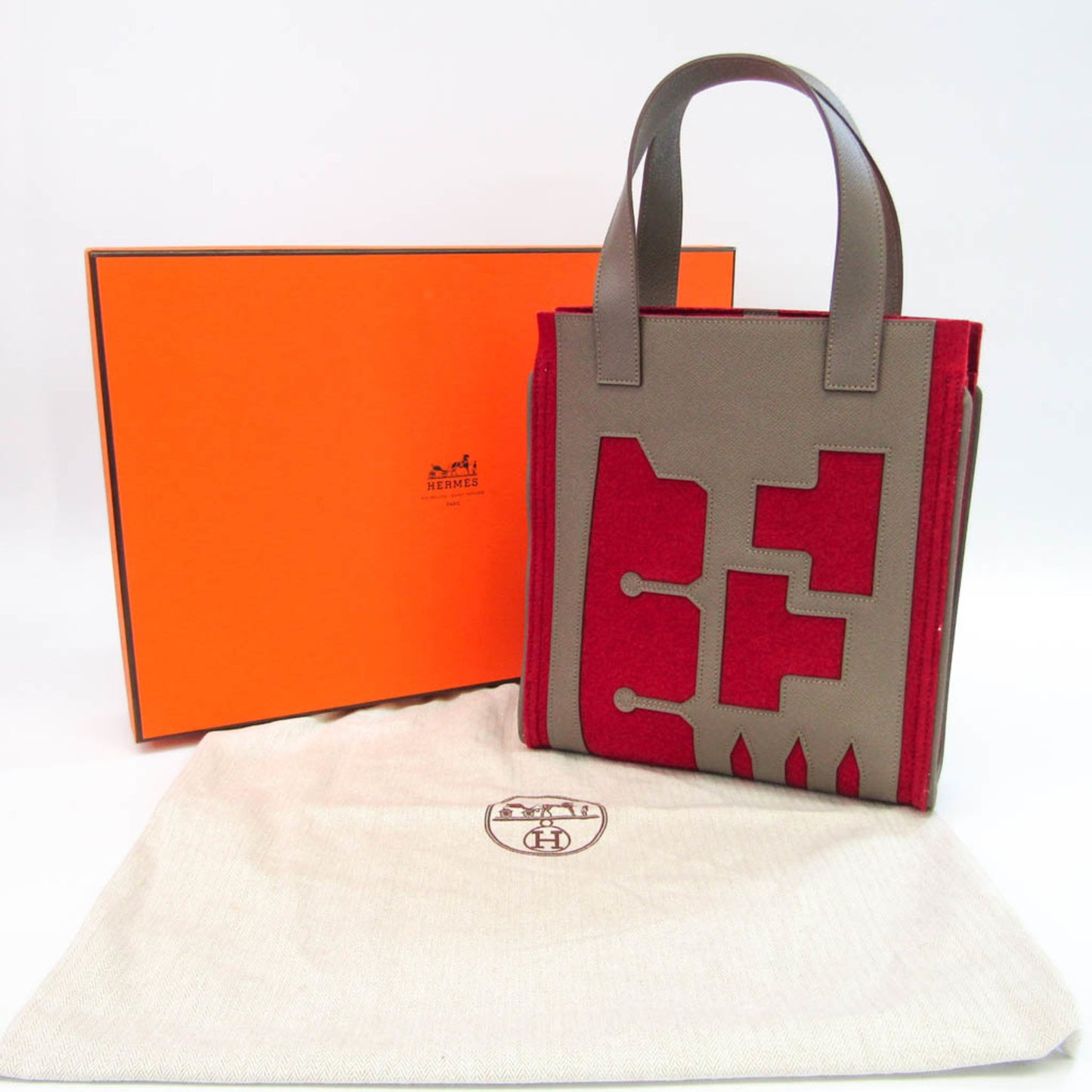 Hermès -- Multicolour Leather Tote Bag