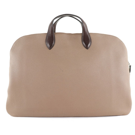 Hermès Edito Beige Leather Briefcase Bag