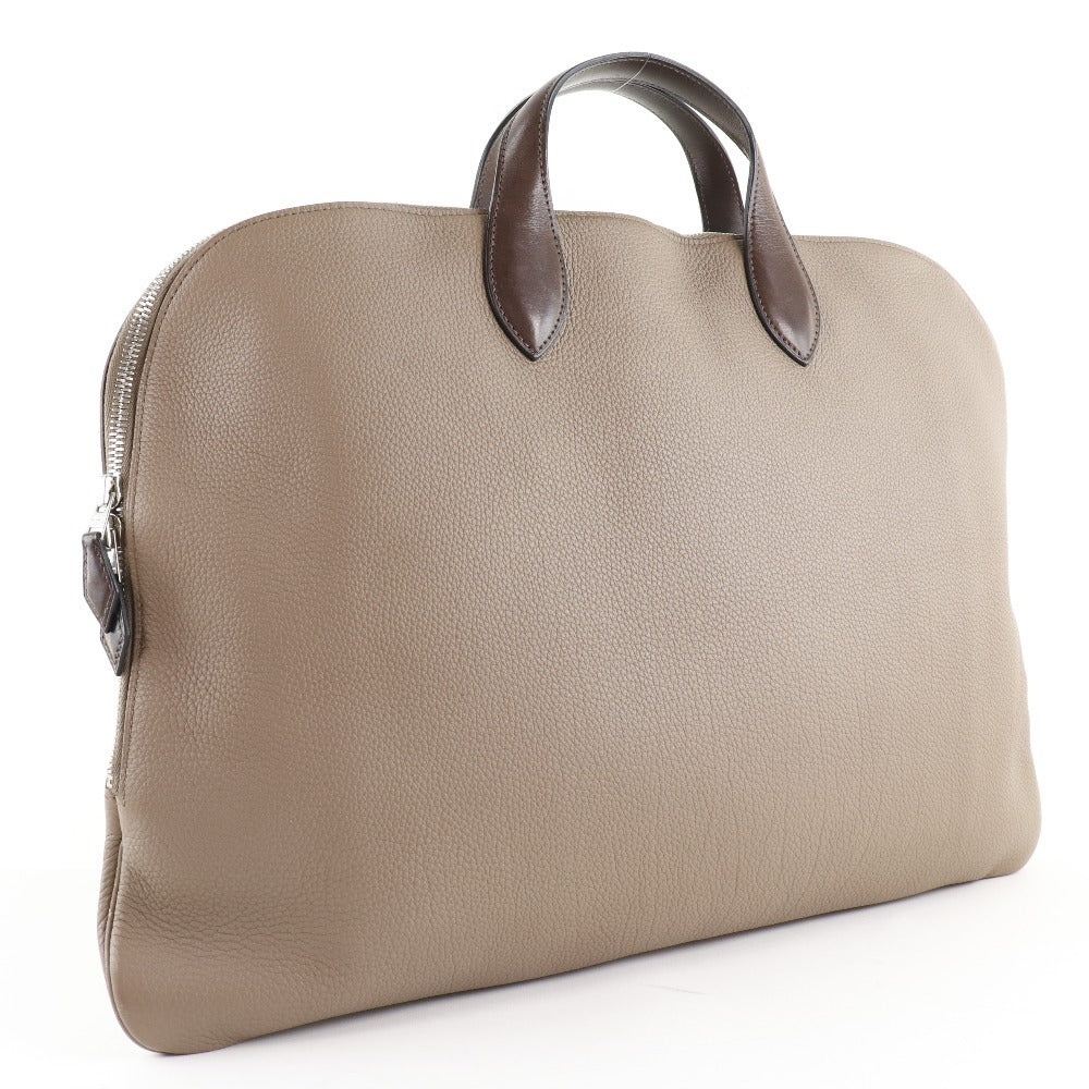 Hermès Edito Beige Leather Briefcase Bag