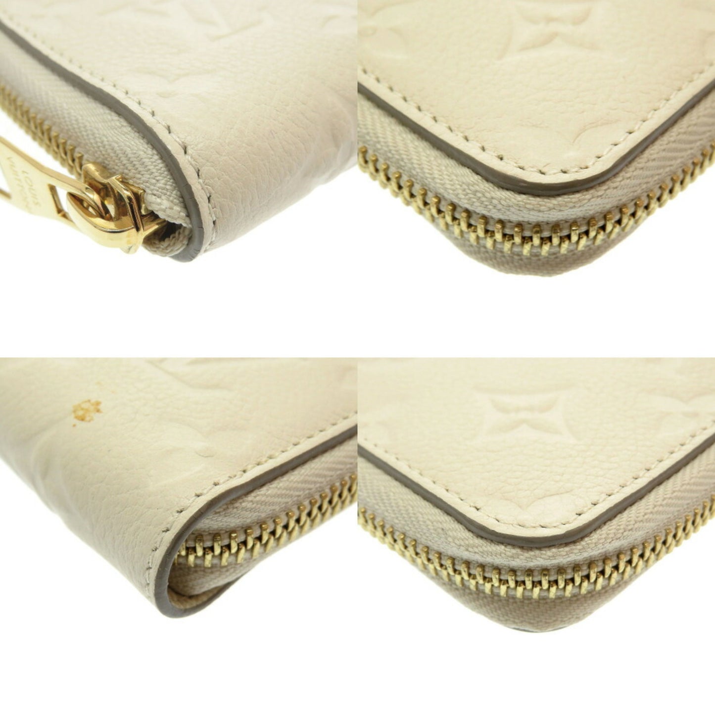 Louis Vuitton Portefeuille White Canvas Wallet Accessories