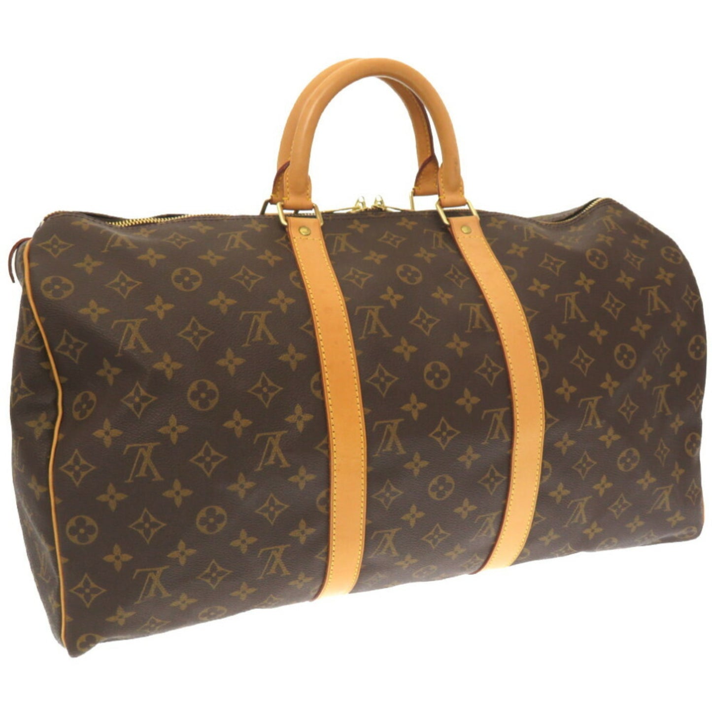 Louis Vuitton Keepall 50 Brown Canvas Travel Bag