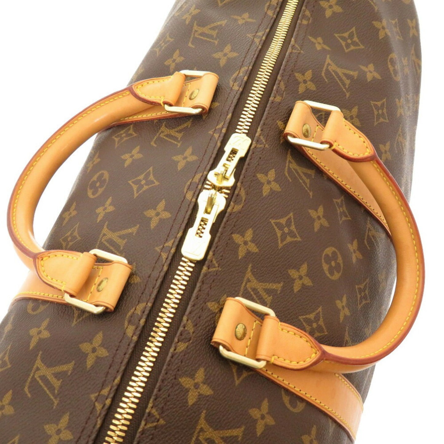 Louis Vuitton Keepall 50 Brown Canvas Travel Bag