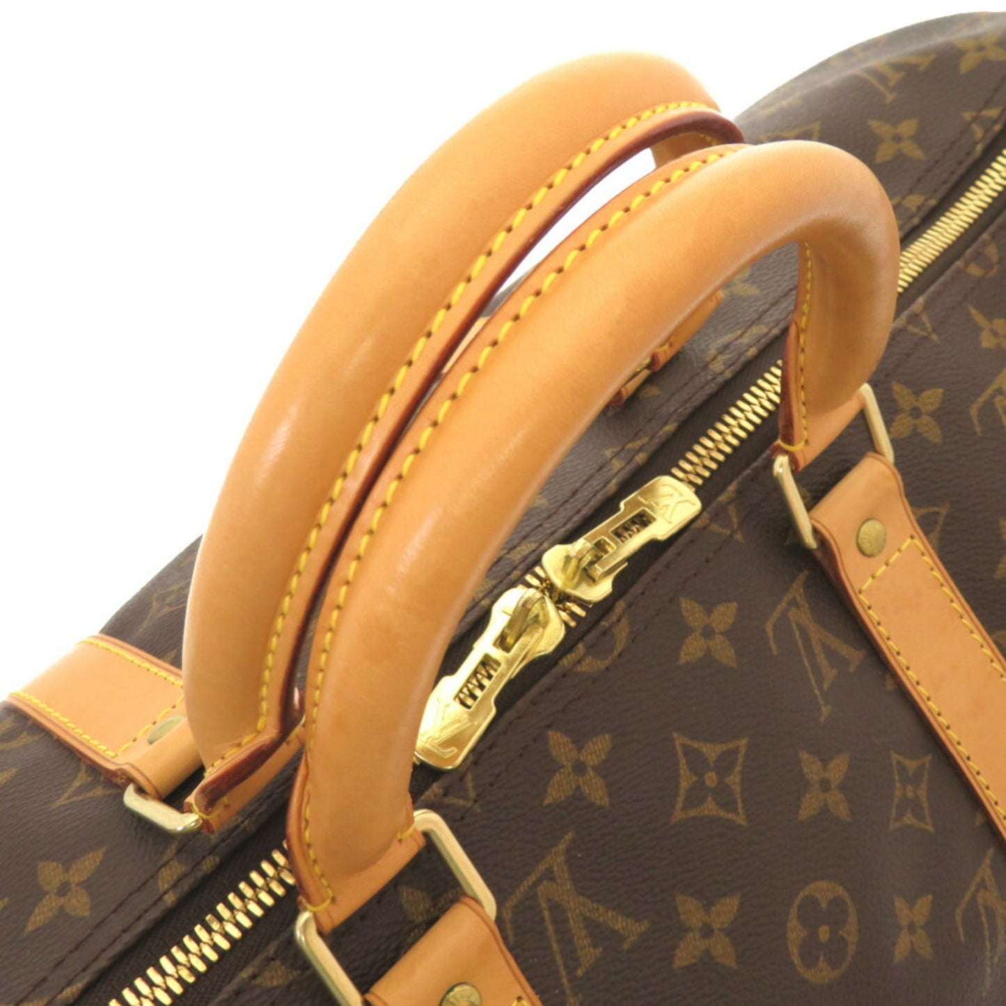 Louis Vuitton Keepall 50 Brown Canvas Travel Bag