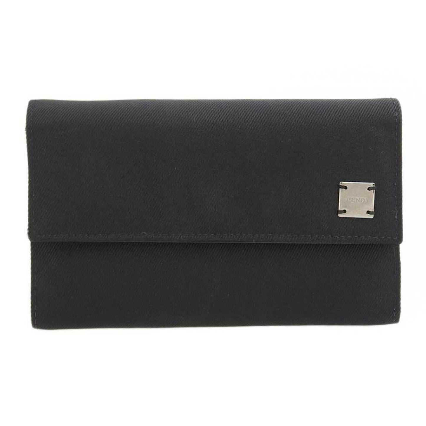 Fendi Black Canvas Wallet Accessories