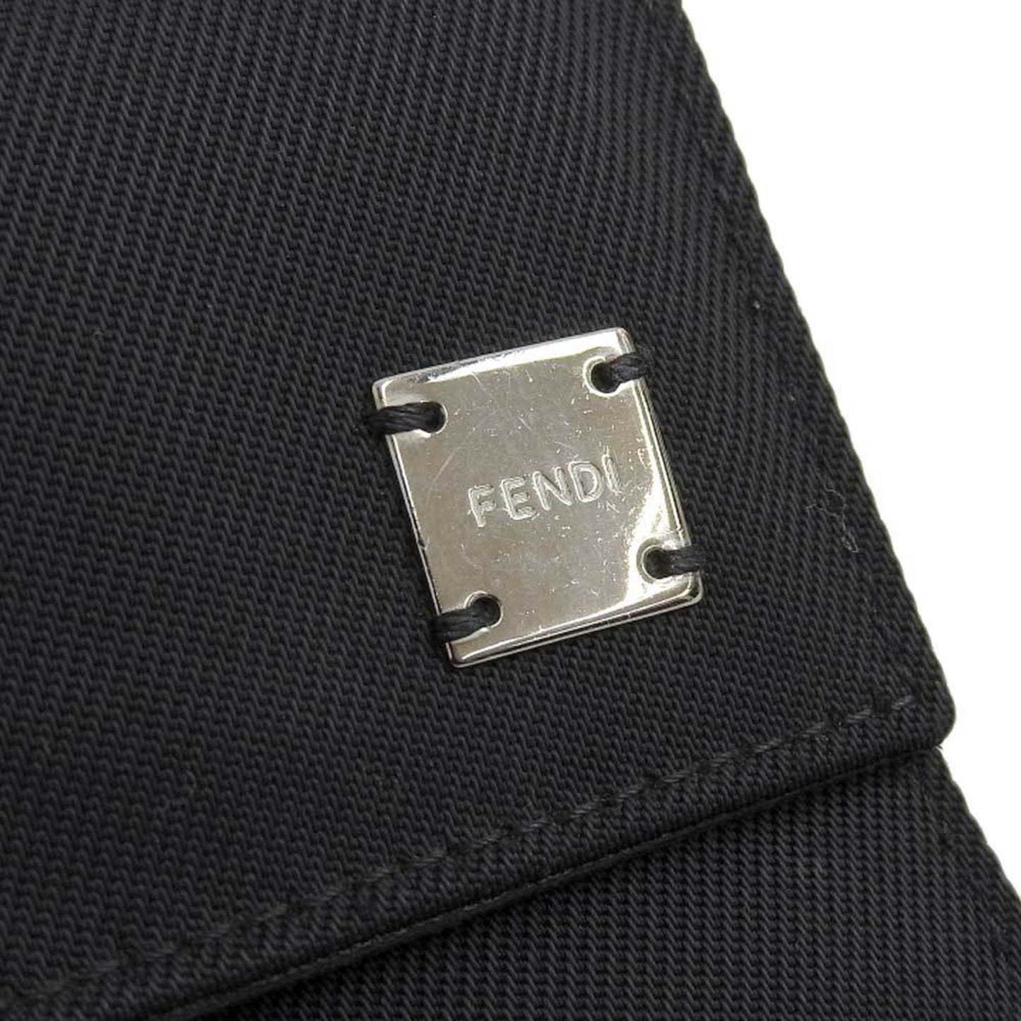 Fendi Black Canvas Wallet Accessories