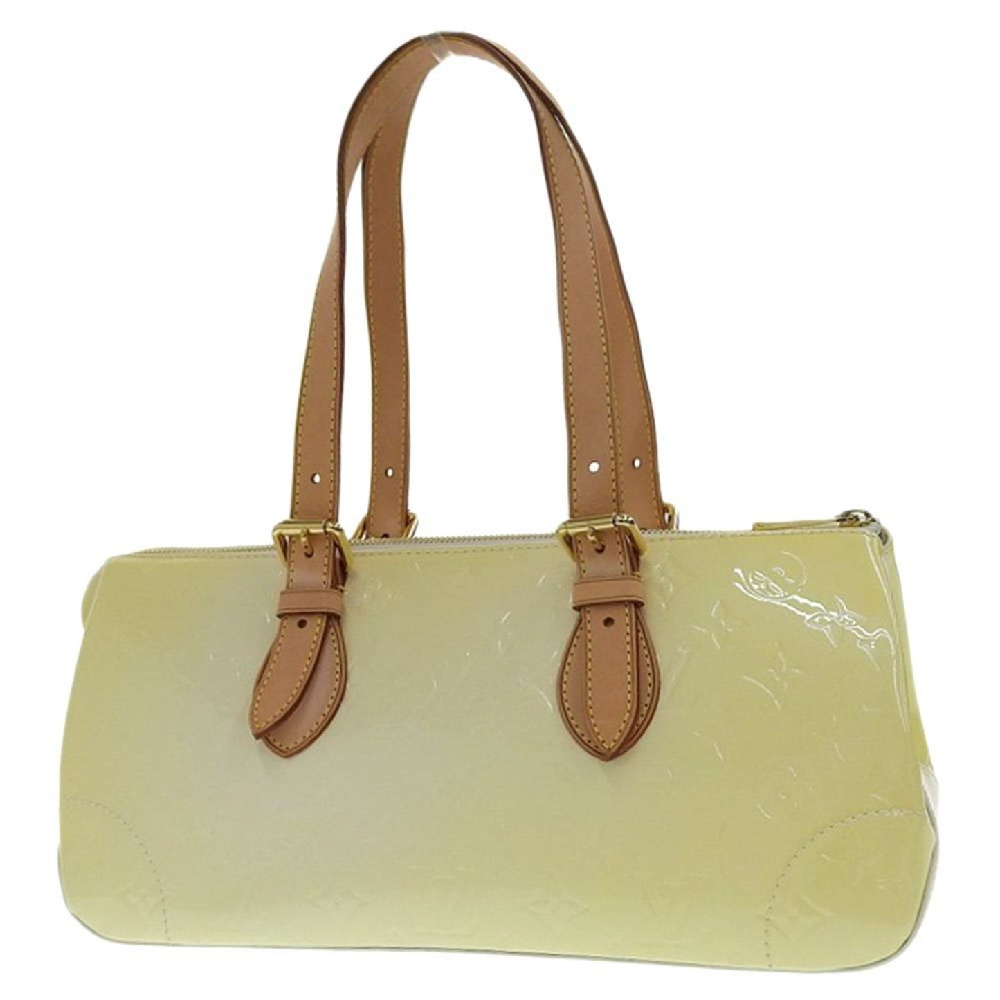 Louis Vuitton Rosewood Beige Patent Leather Shopper Bag