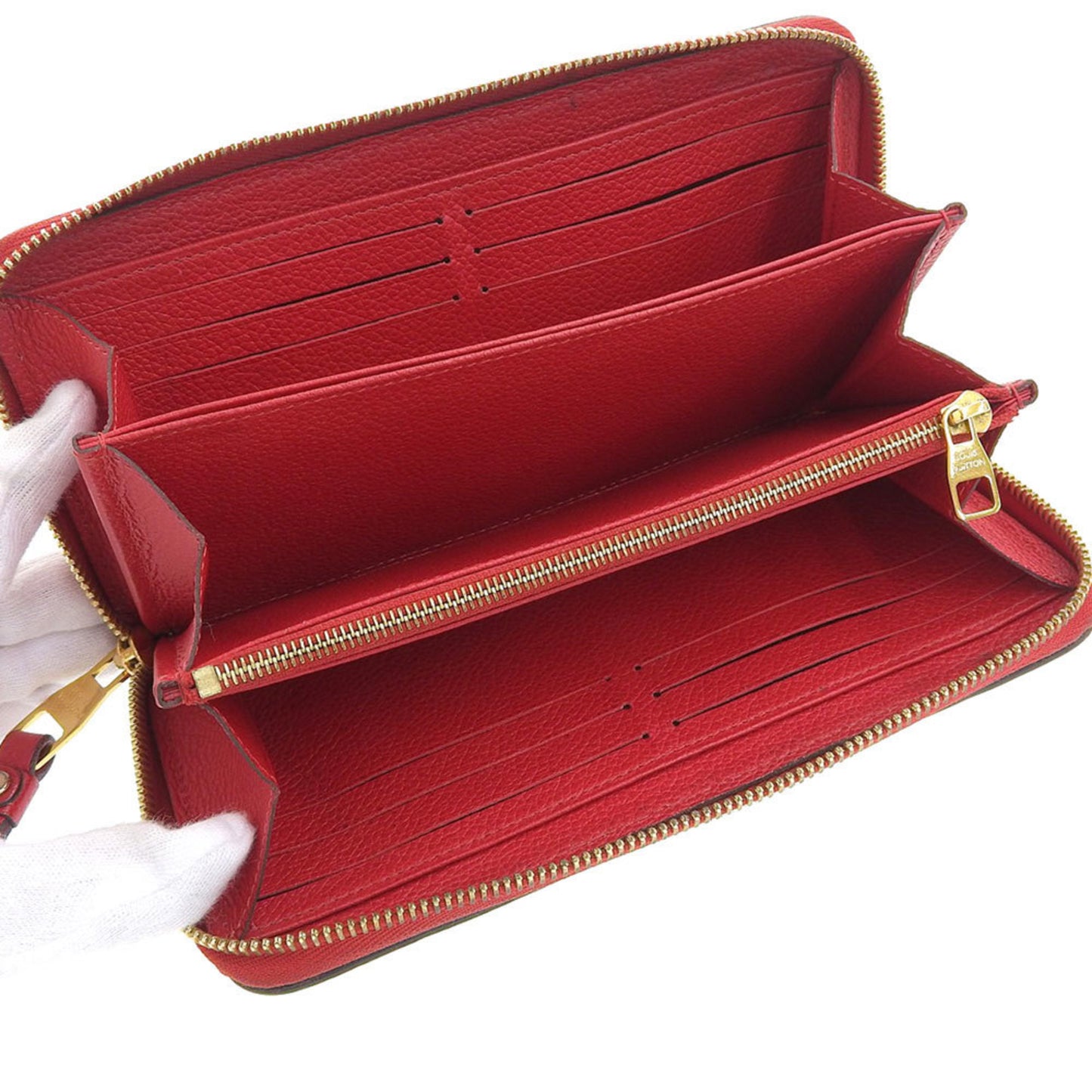 Louis Vuitton Zippy wallet Red Canvas Wallet Accessories