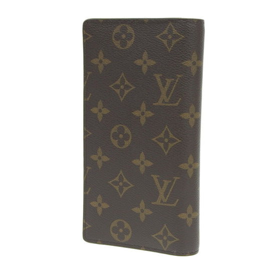 Louis Vuitton Portefeuille Brazza Brown Canvas Wallet Accessories