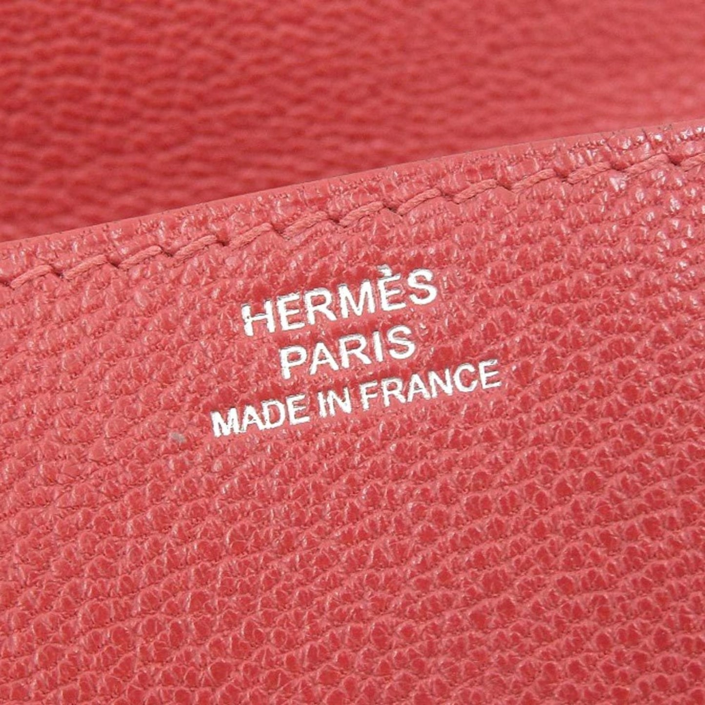 Hermès Red Leather Wallet Accessories