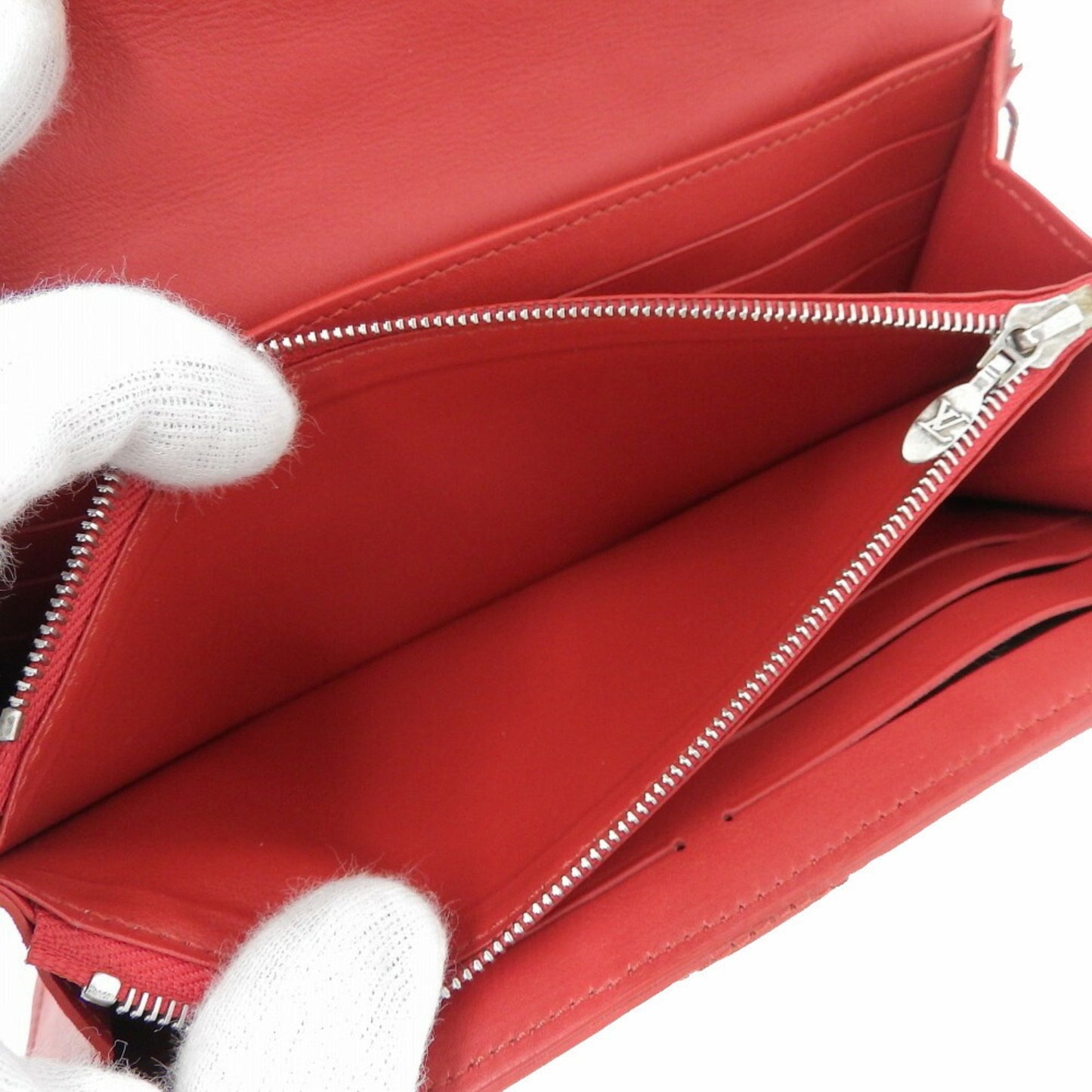 Louis Vuitton Red Leather Wallet Accessories