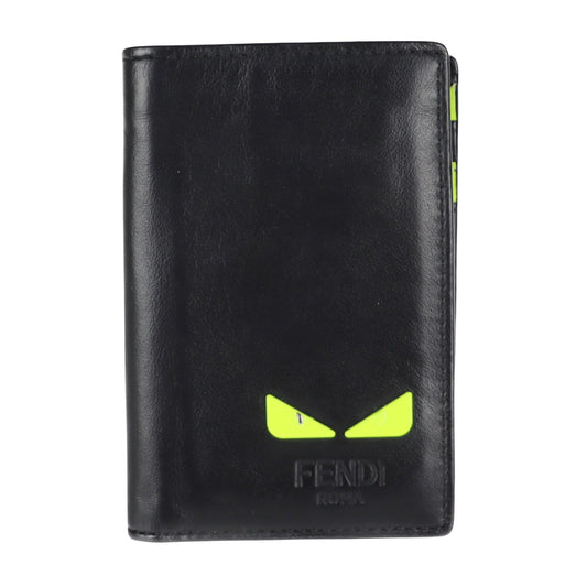 Fendi Monster Black Leather Wallet Accessories