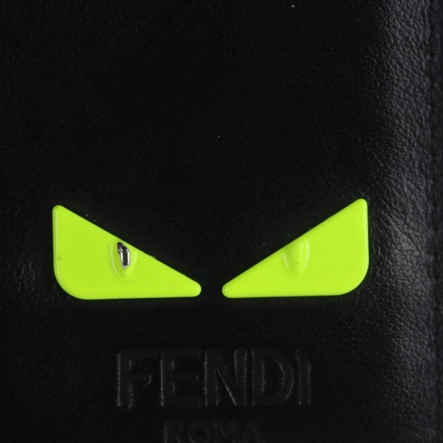 Fendi Monster Black Leather Wallet Accessories