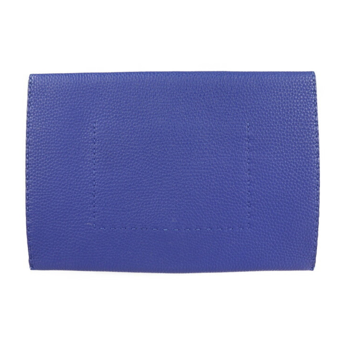 Fendi Blue Leather Clutch Bag