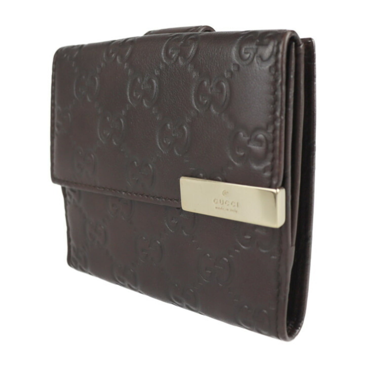 Gucci Guccissima Brown Leather Wallet Accessories