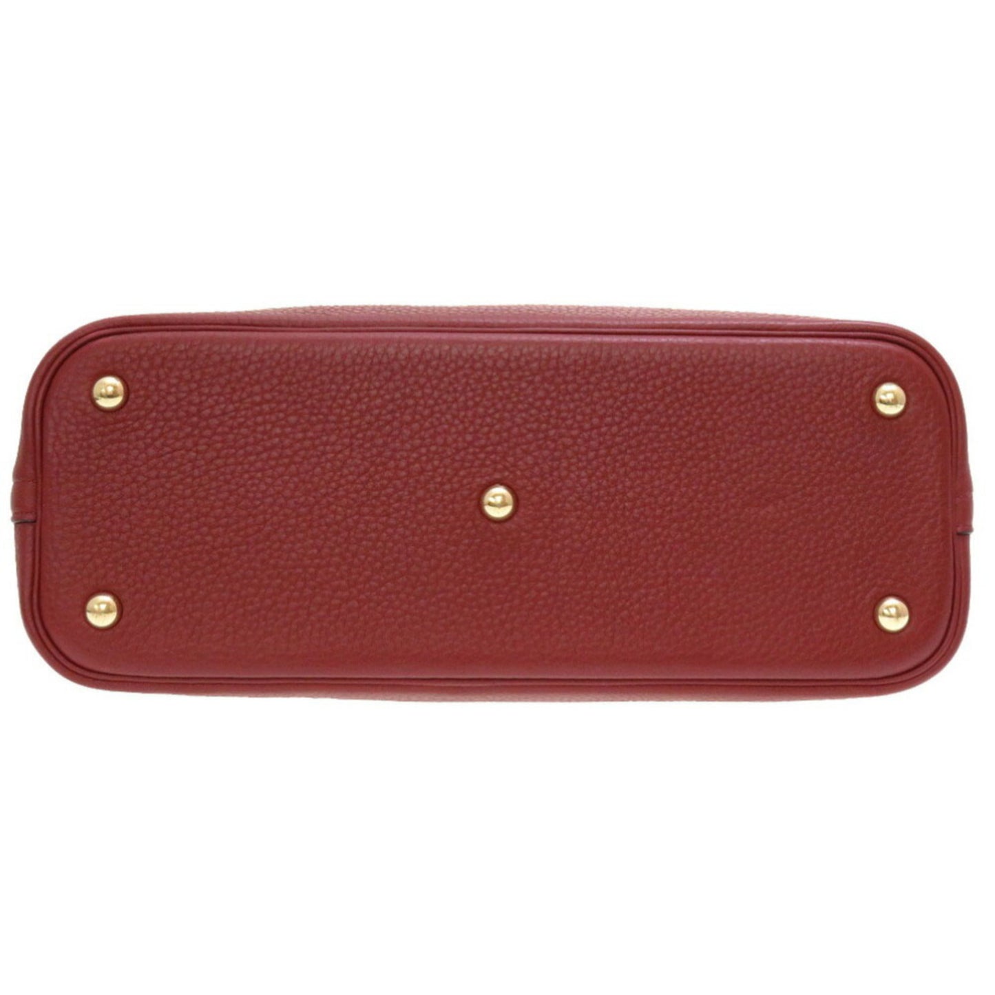 Hermès Bolide Red Leather Hand Bag