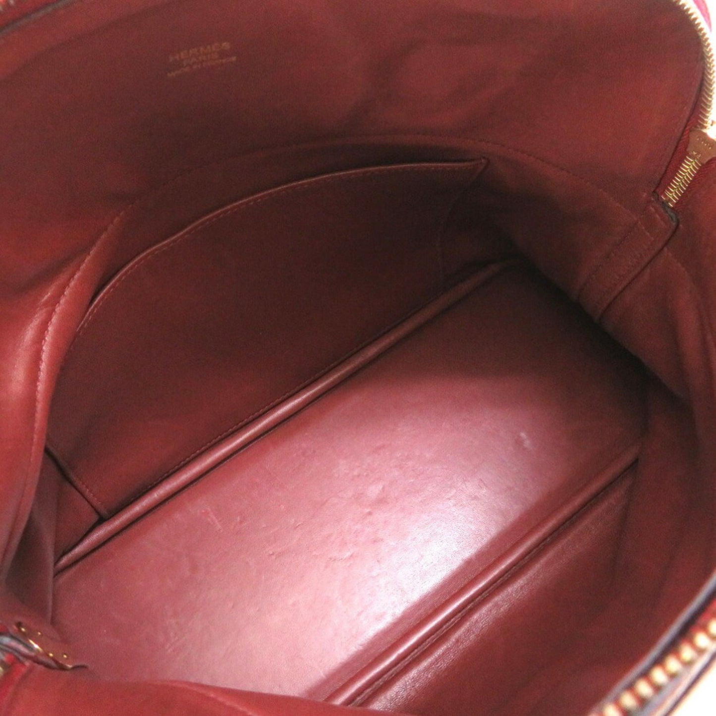 Hermès Bolide Red Leather Hand Bag