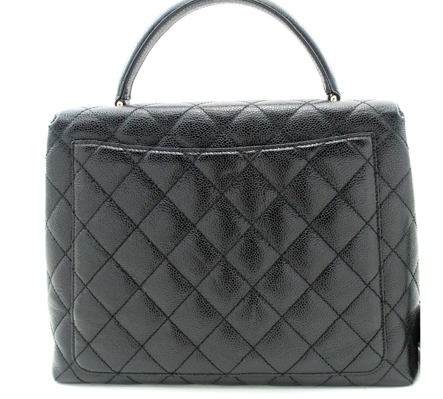 Chanel Kelly Black Leather Hand Bag