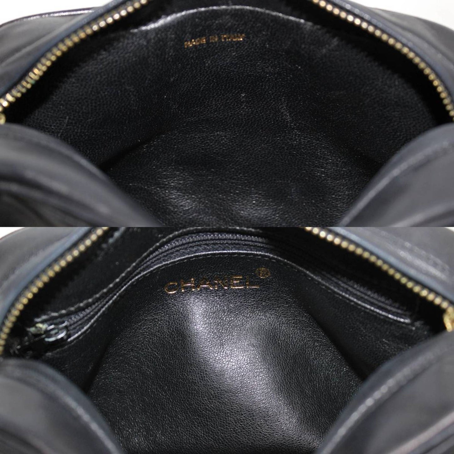 Chanel Black Synthetic Shopper Bag