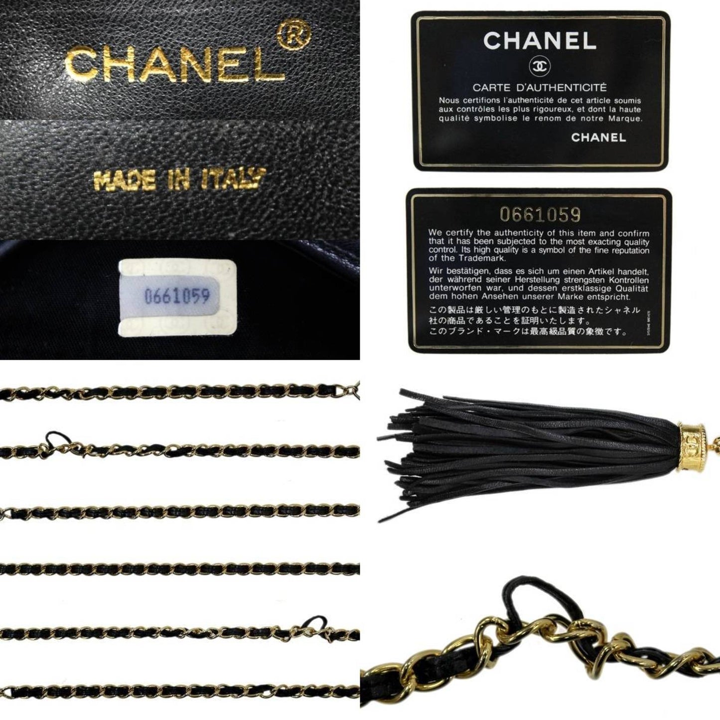 Chanel Black Synthetic Shopper Bag