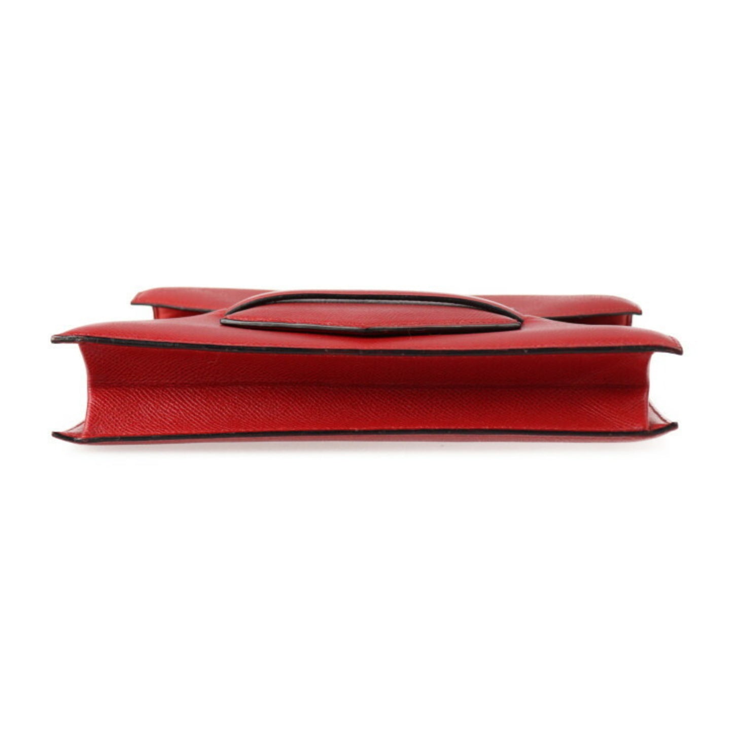 Hermès Faco Red Leather Clutch Bag