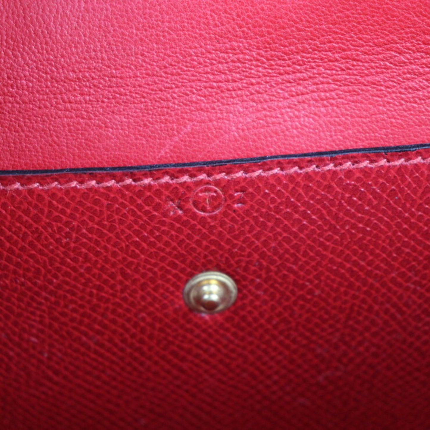 Hermès Faco Red Leather Clutch Bag