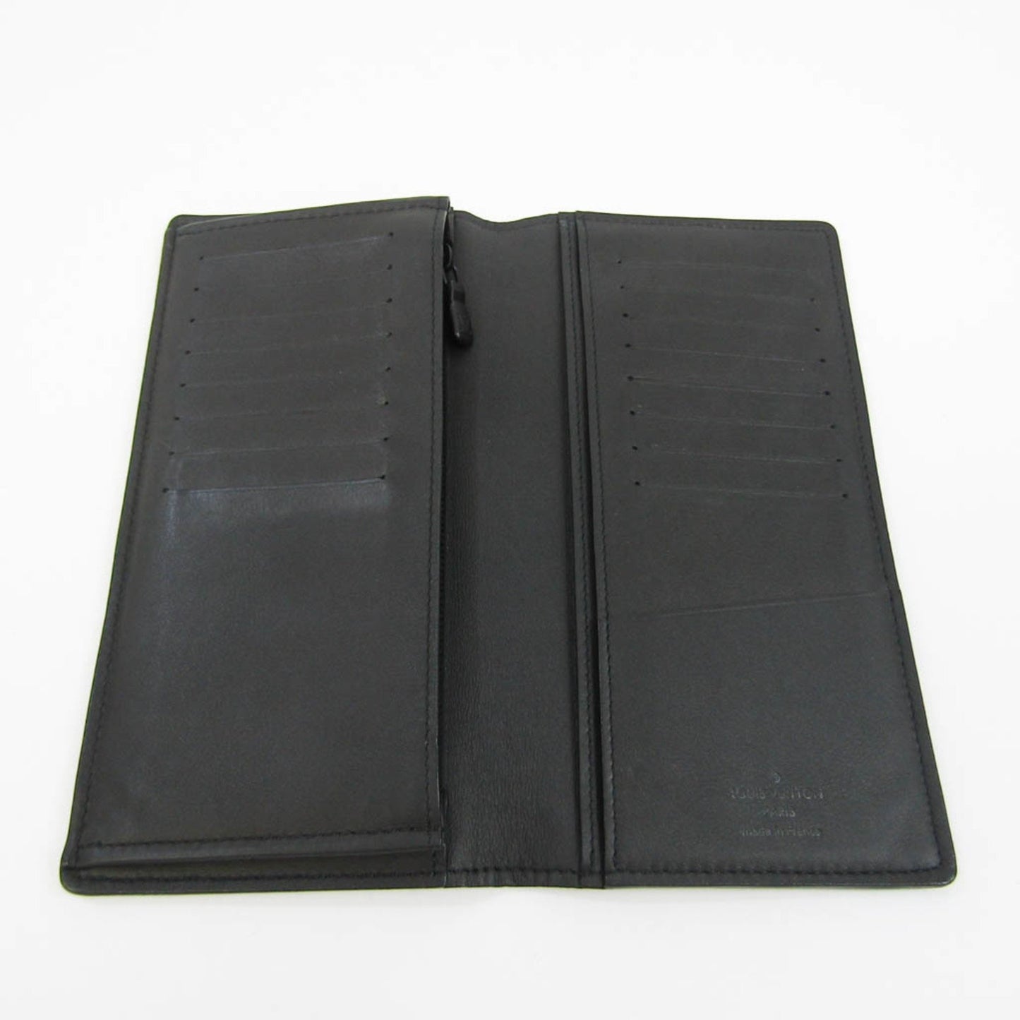 Louis Vuitton Brazza Black Leather Wallet Accessories