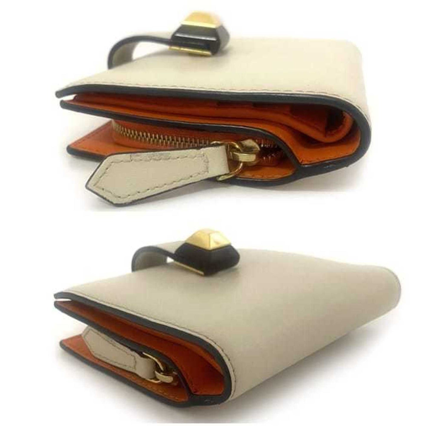 Fendi -- Beige Leather Wallet Accessories