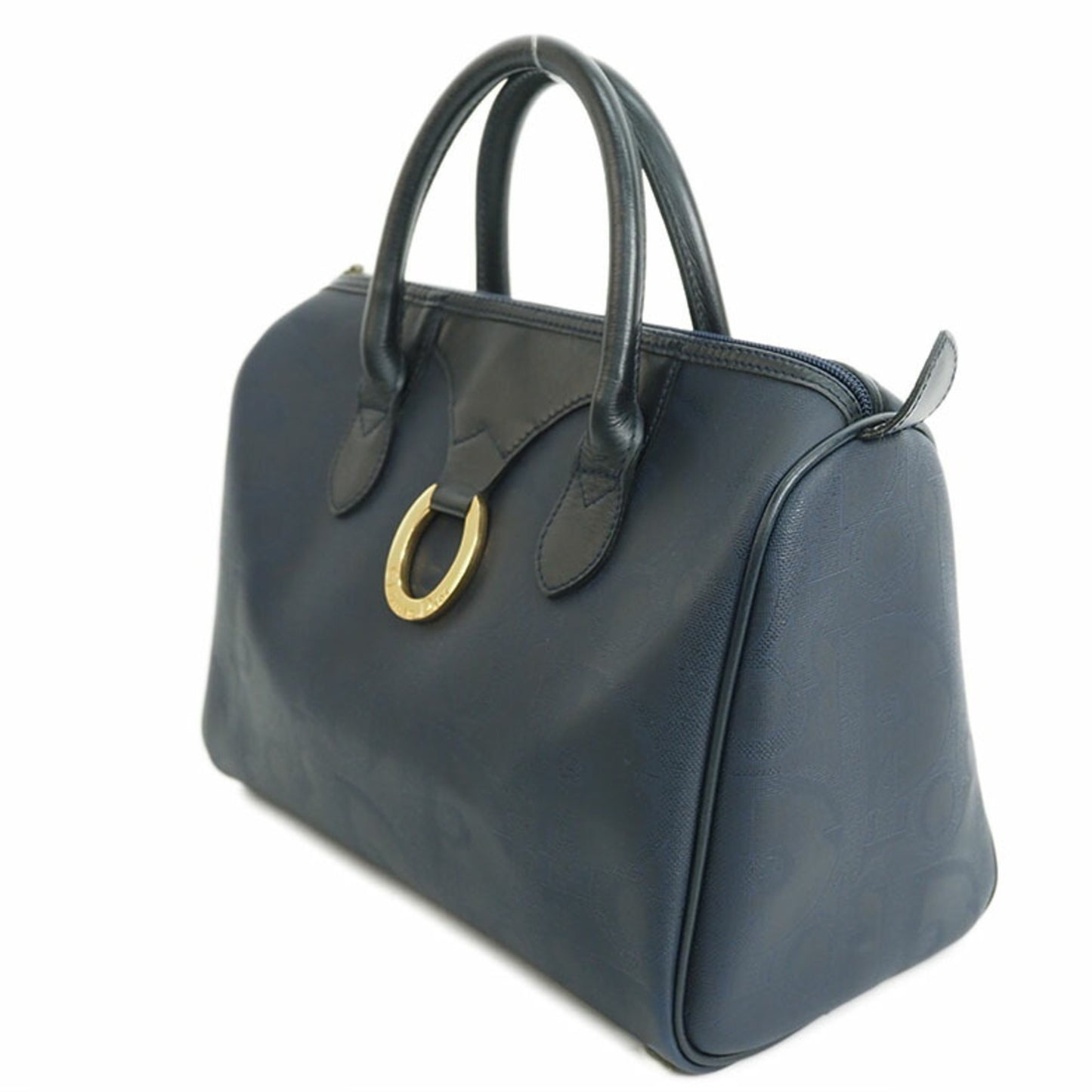 Dior Navy Canvas Hand Bag