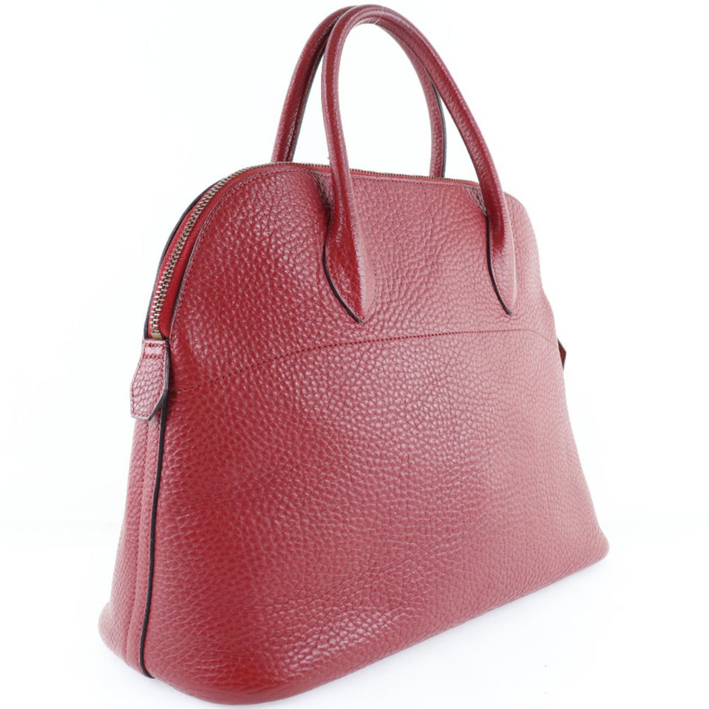 Hermès Bolide Red Leather Hand Bag