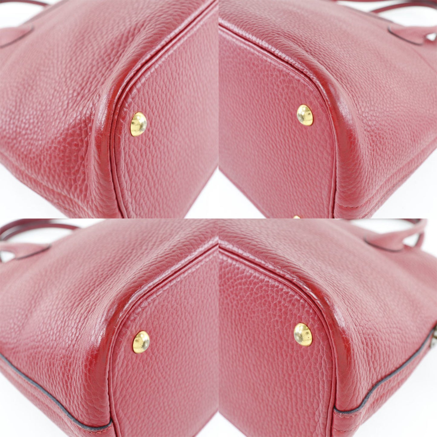 Hermès Bolide Red Leather Hand Bag