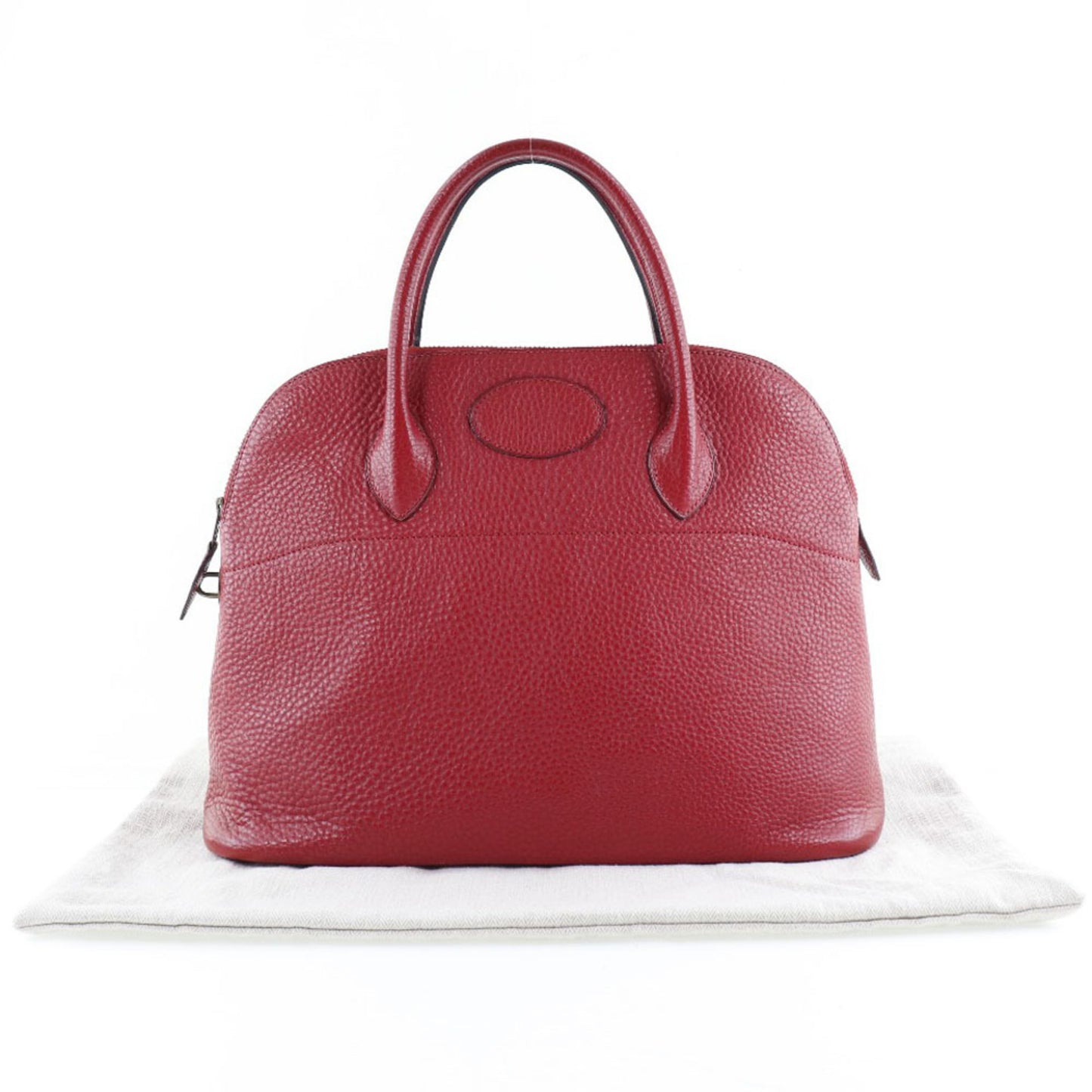 Hermès Bolide Red Leather Hand Bag