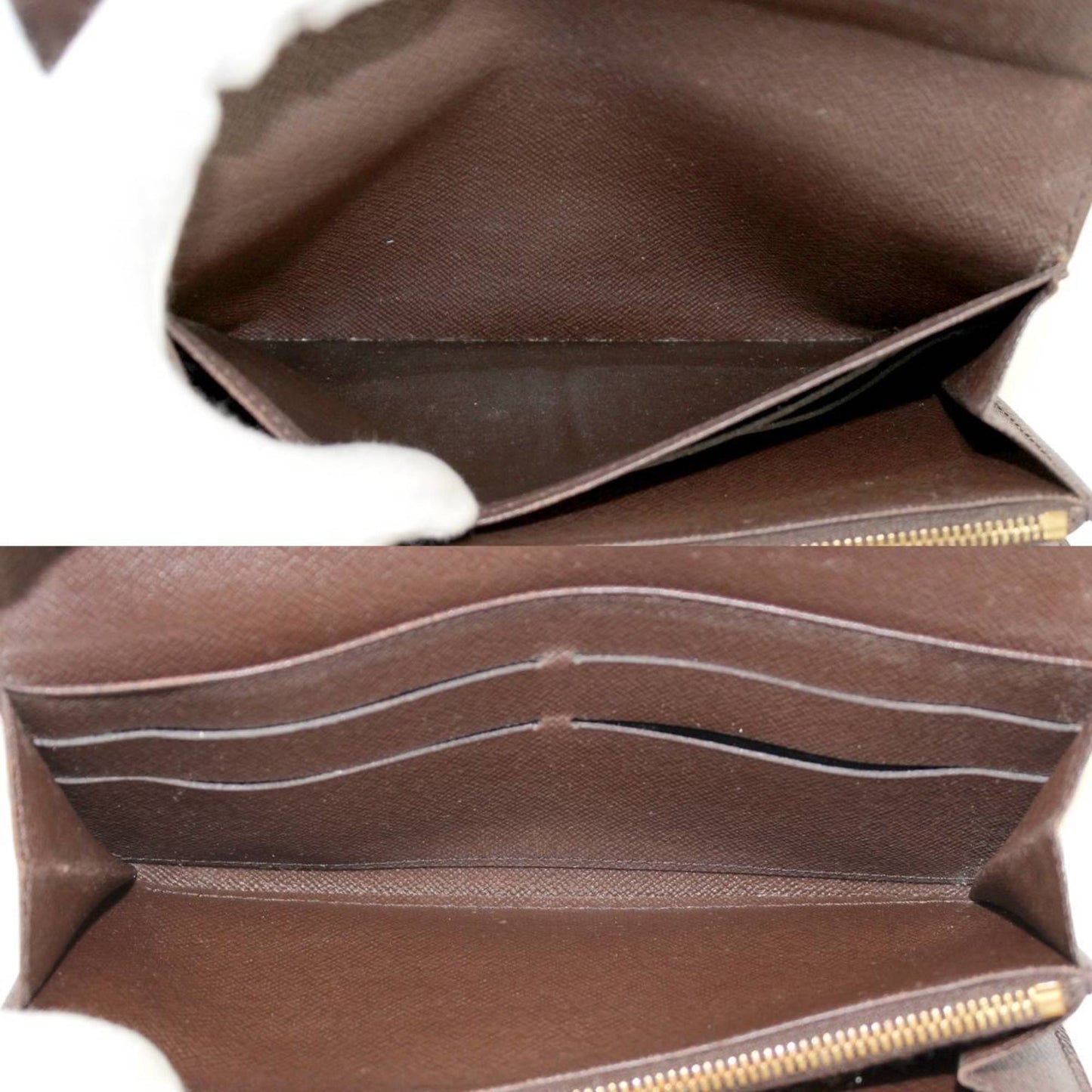 Louis Vuitton Portefeuille Long Brown Leather Wallet Accessories