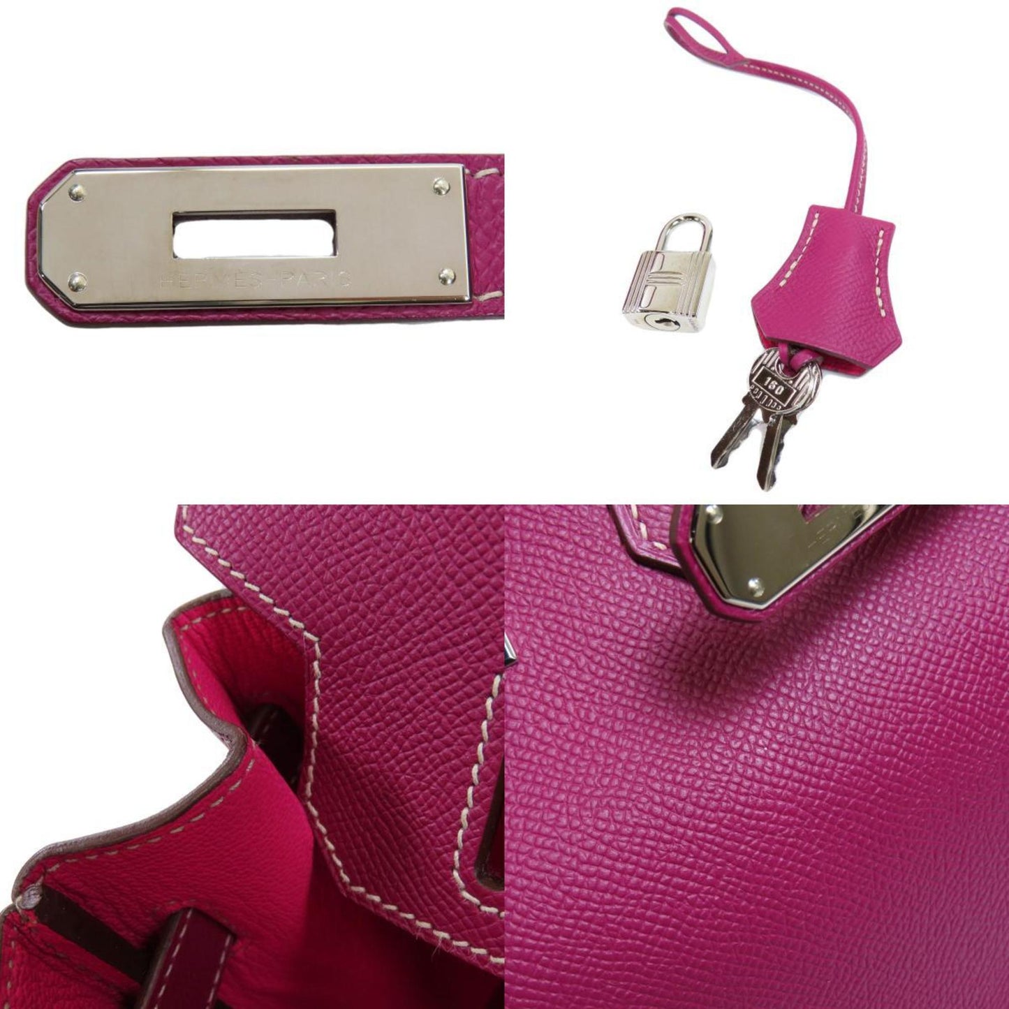 Hermès Birkin 30 Pink Leather Hand Bag