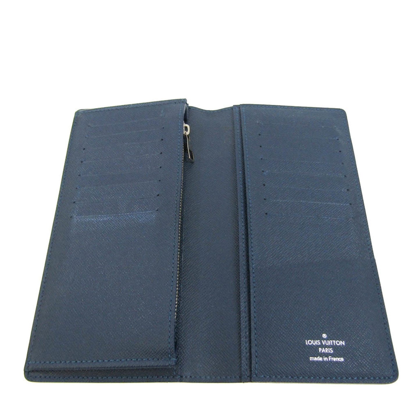 Louis Vuitton Portefeuille Brazza Navy Leather Wallet Accessories