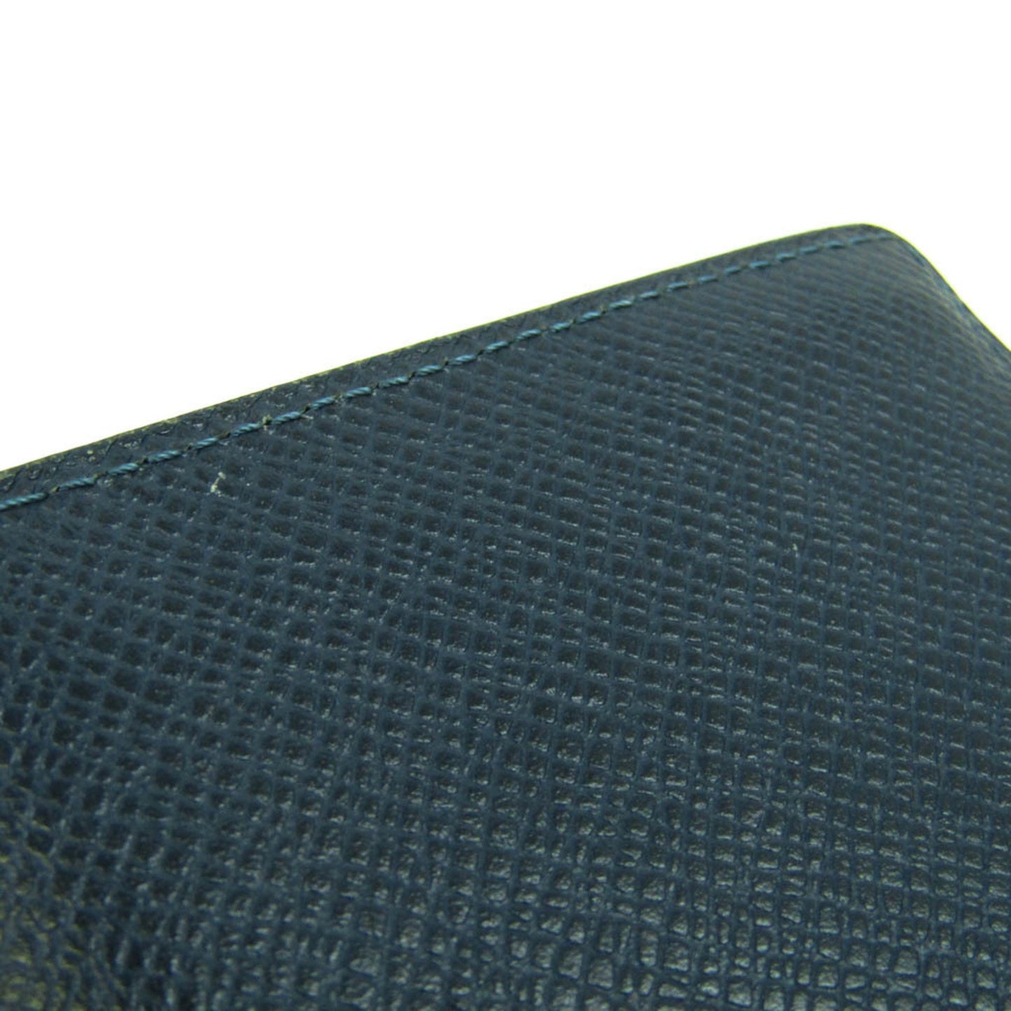 Louis Vuitton Portefeuille Brazza Navy Leather Wallet Accessories