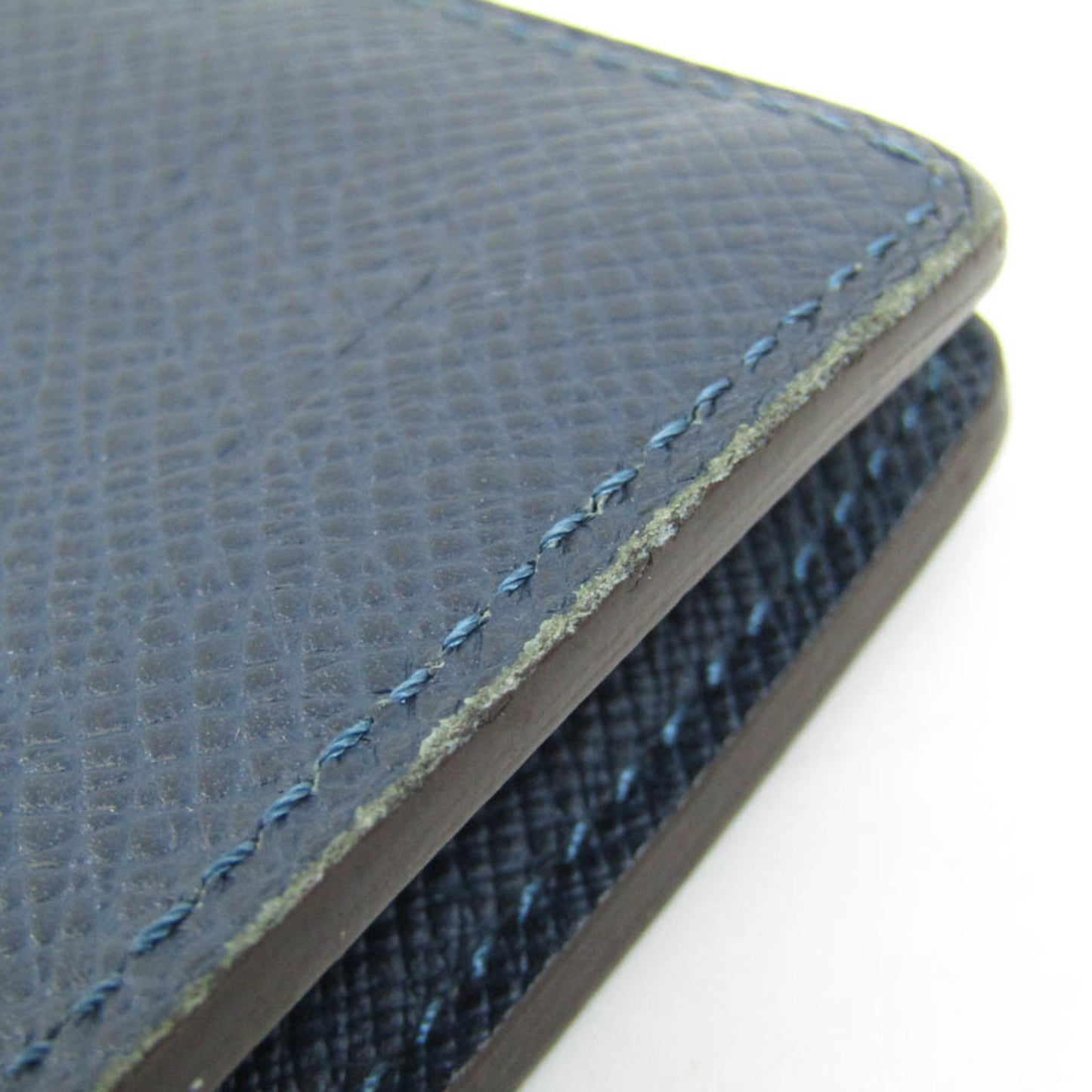 Louis Vuitton Portefeuille Brazza Navy Leather Wallet Accessories