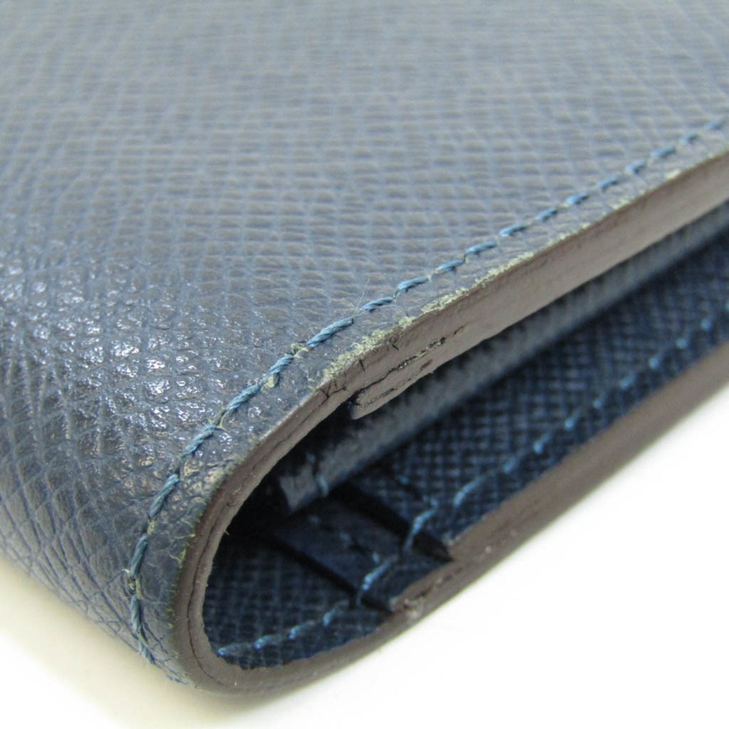 Louis Vuitton Portefeuille Brazza Navy Leather Wallet Accessories