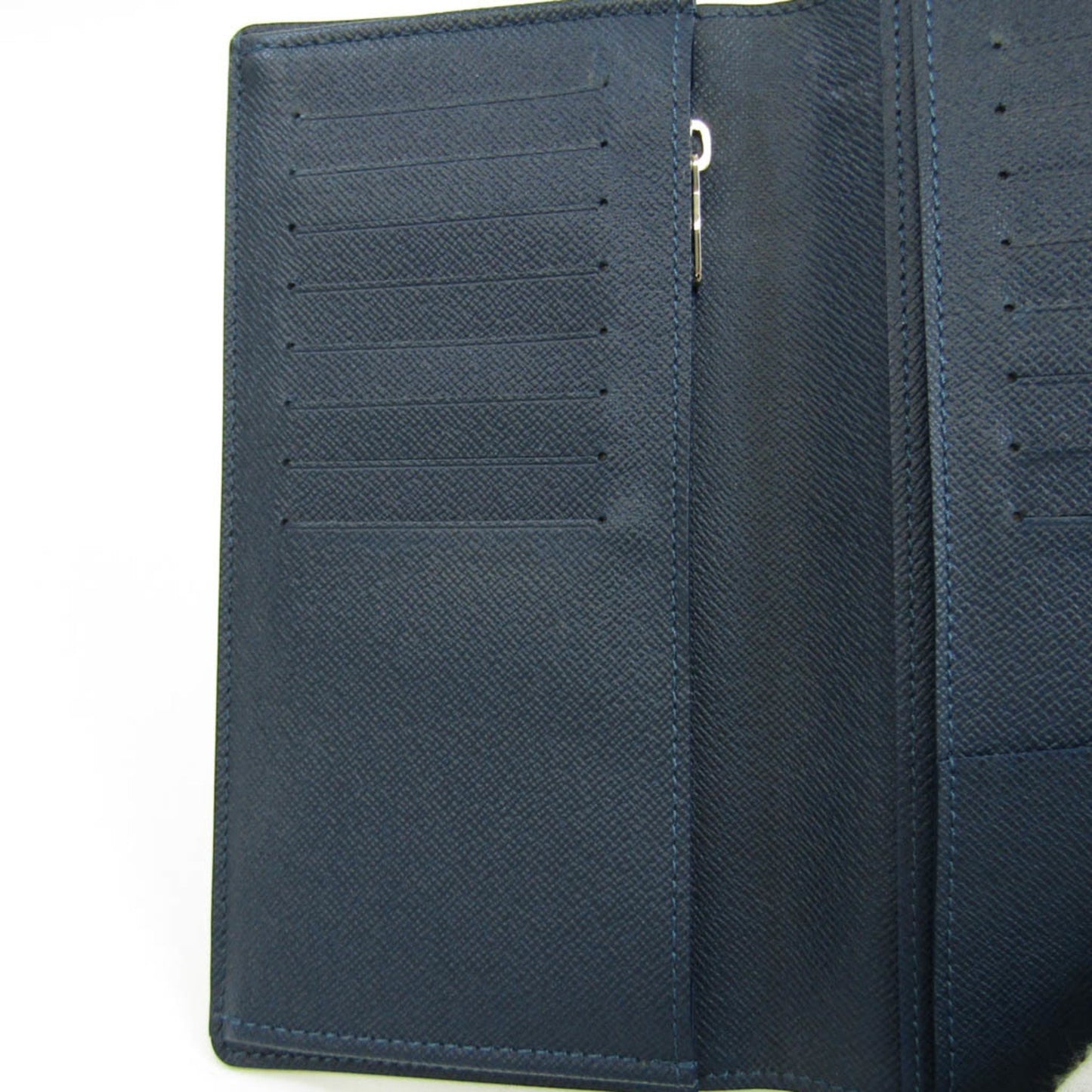 Louis Vuitton Portefeuille Brazza Navy Leather Wallet Accessories