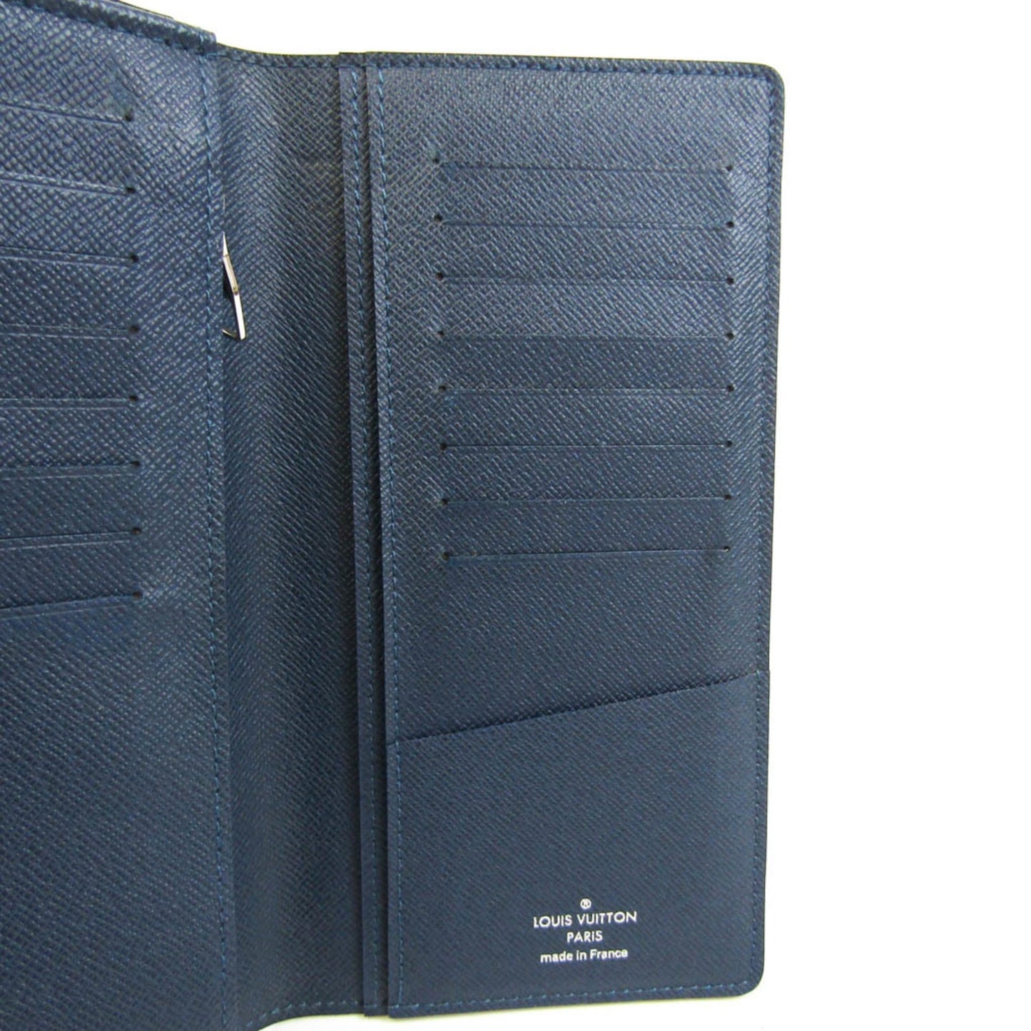 Louis Vuitton Portefeuille Brazza Navy Leather Wallet Accessories