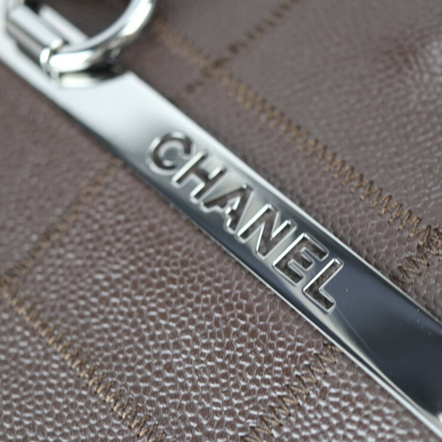 Chanel Chocolate bar Brown Leather Tote Bag