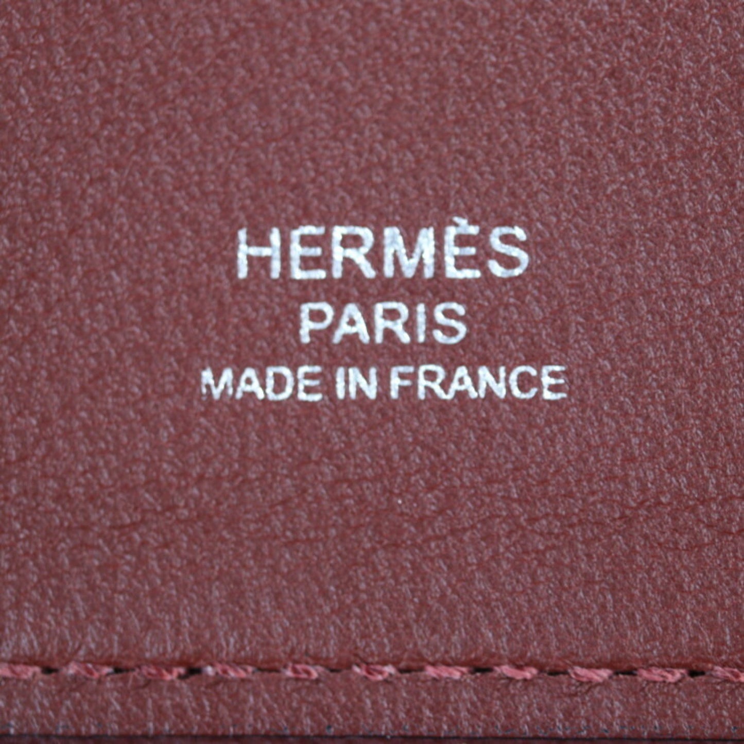 Hermès Aline Burgundy Leather Clutch Bag