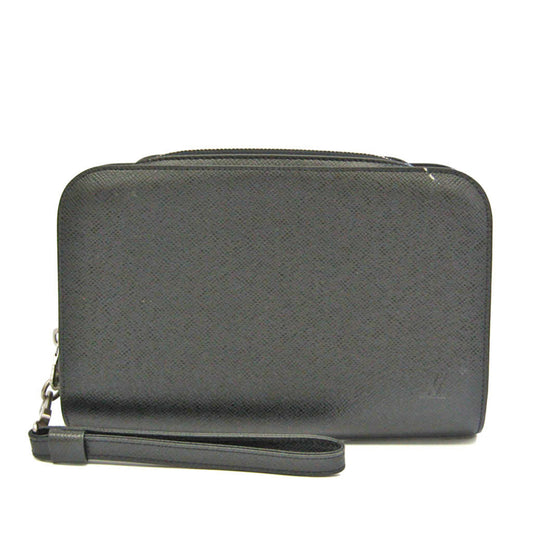 Louis Vuitton Baikal Black Leather Clutch Bag