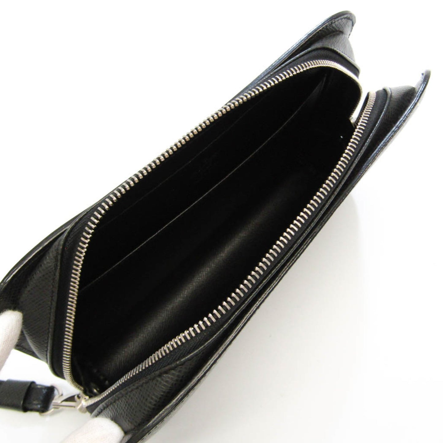 Louis Vuitton Baikal Black Leather Clutch Bag