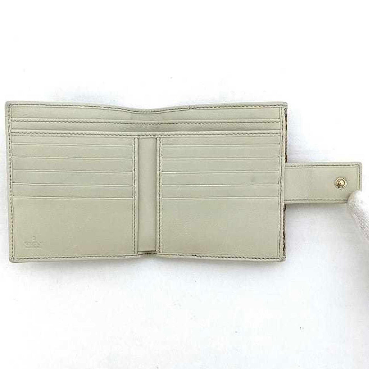 Gucci Sherry Beige Canvas Wallet Accessories